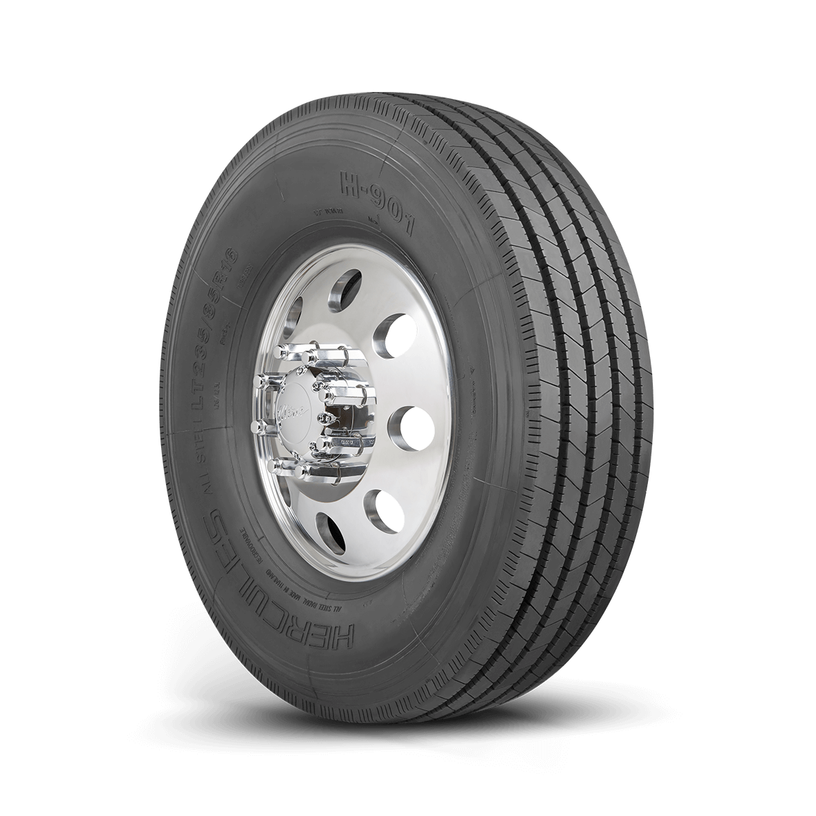 Right side read and rim view of the H-901 Light Truck tire on a white background.