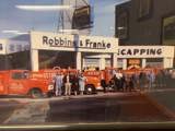 An old photograph of the original Hercules Tires dealer, Robbins and Franke.