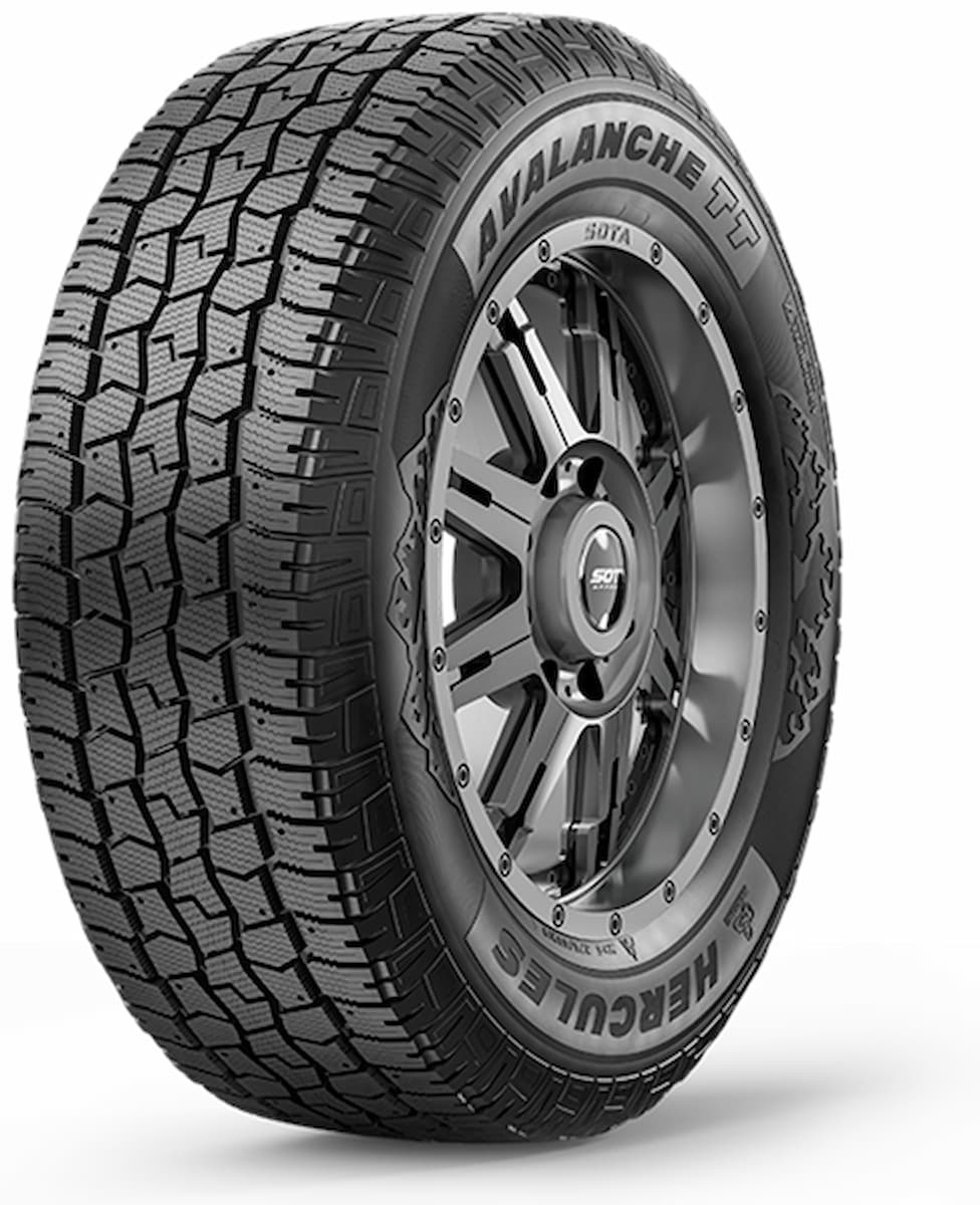 A product stock photo of the Avalanche TT tire on a white background. 