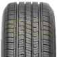 A 3D rendered image of the Roadtour Connect PCV sipe pattern highlighted in yellow. The tread has a hexagonal pattern that improves traction and handling. 