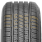 A 3D rendered image of the Roadtour Connect PCV sipe pattern highlighted in yellow. The tread has a hexagonal pattern that improves traction and handling.