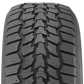 A close-up image of the RT tire tread with the stud holes highlighted in yellow. The tire is studdable.